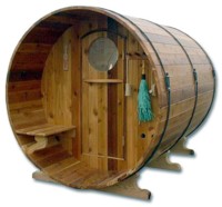 Barrel Sauna Front